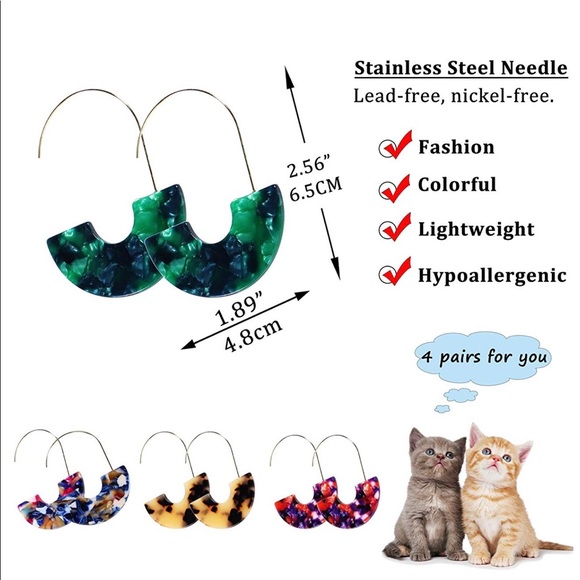 🔴 $8 CLEARANCE BaubleBar Style Tortoise Earring - Picture 3 of 7